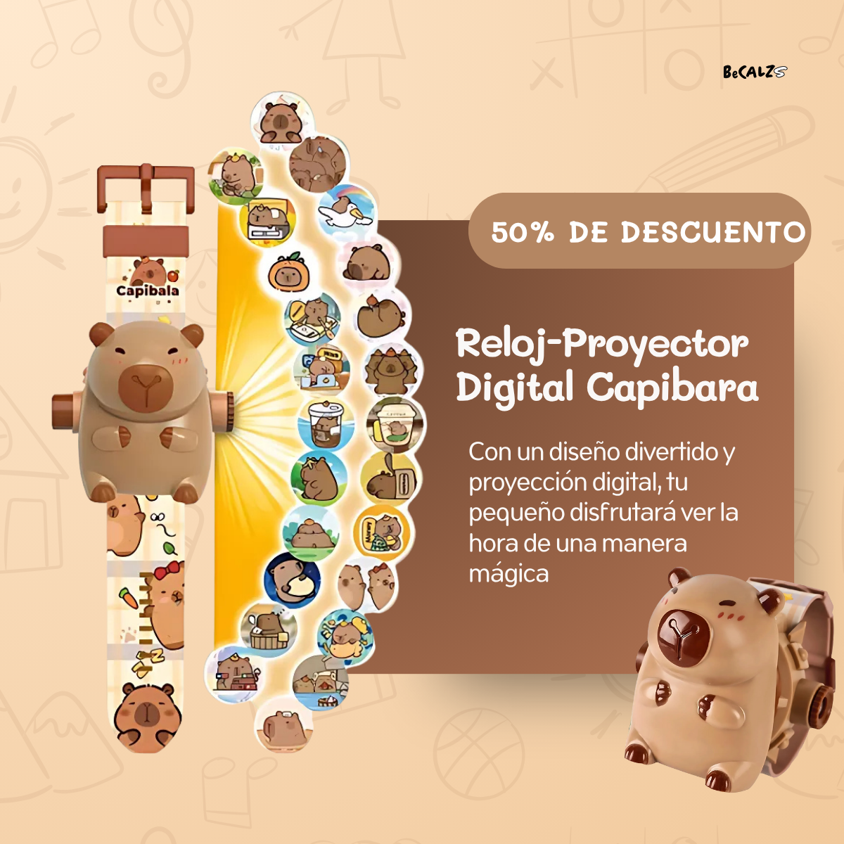 Reloj Proyector Digital Capibara - 😱OFERTA EXCLUSIVA 2X1😱